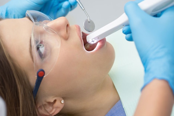 intraoral camera in use