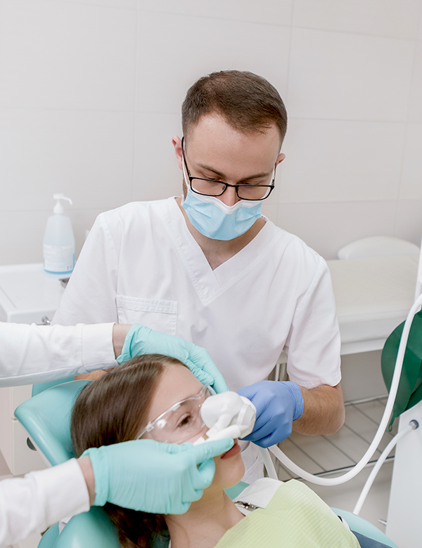 patient receiving dental sedation