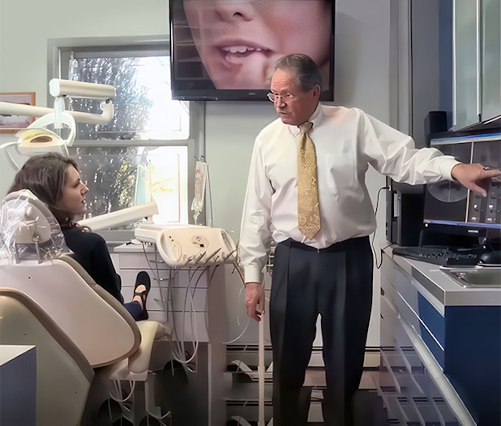 dental implants patient and Dr. Alex Hecht