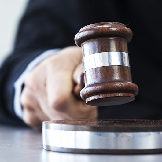 a hand holding a gavel