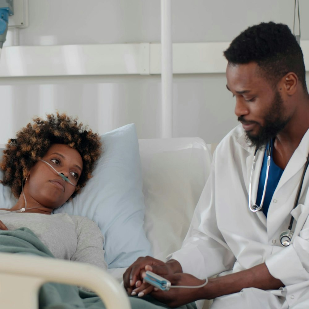 doctor treating patient