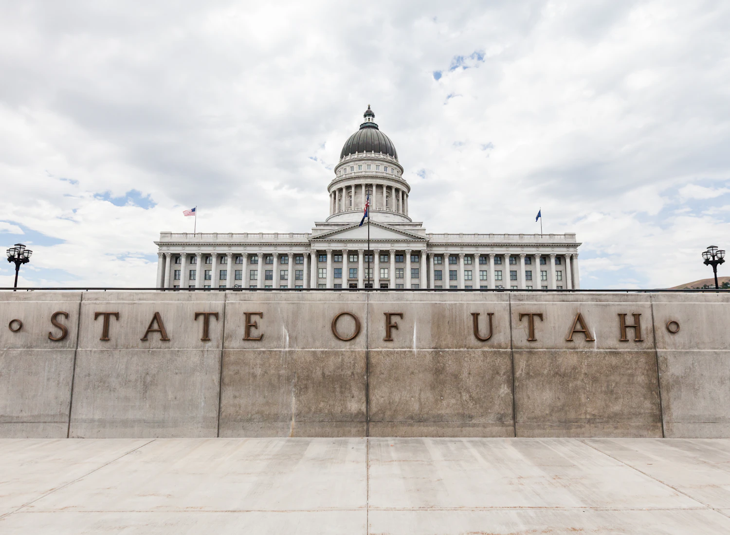 Exterior of the Utah State Capitol building in Salt Lake City