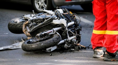 a motorcycle wreck