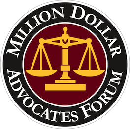 Million Dollar Advocates Forum badge