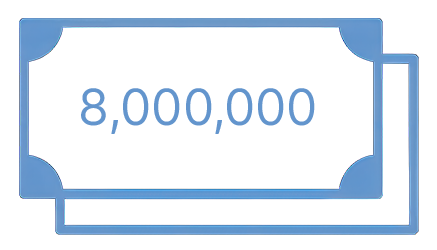 $8,000,000