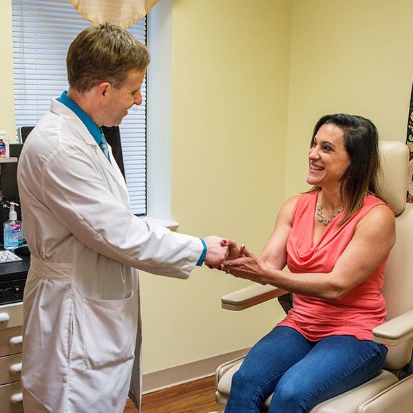 Dr. Hove and patient