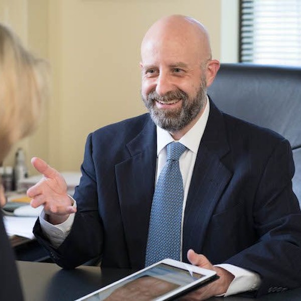 Dr. Hove and patient