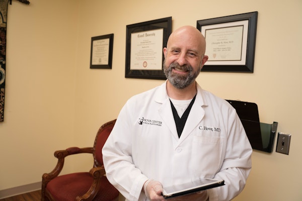 Dr. Hove before awards