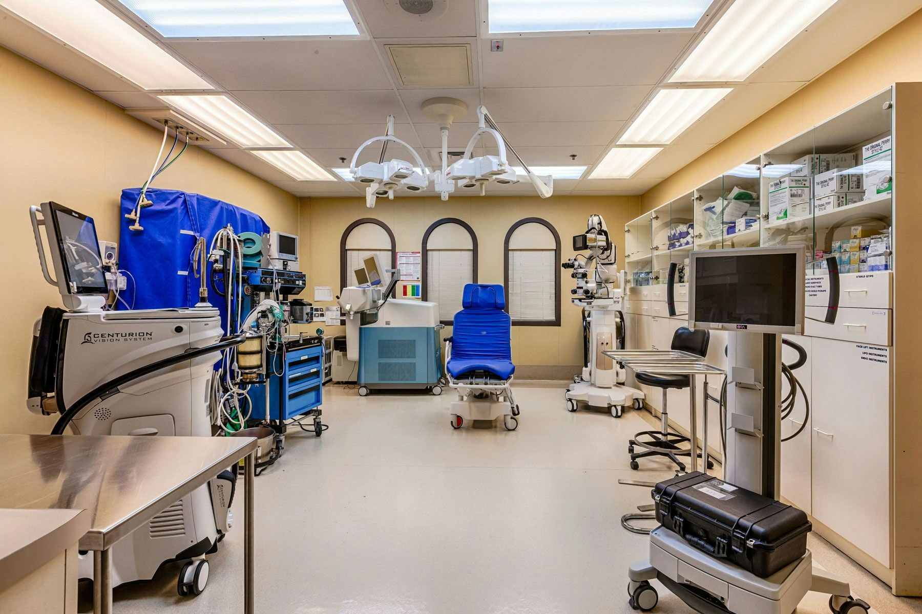 Inside surgical suite
