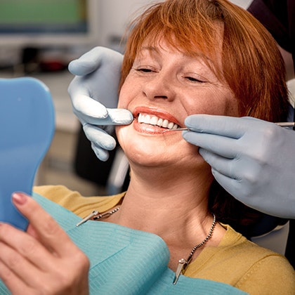 Patient at the dentists