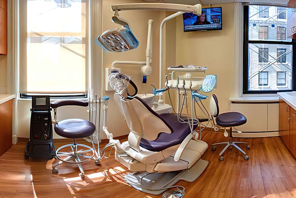 dentist's chair and office