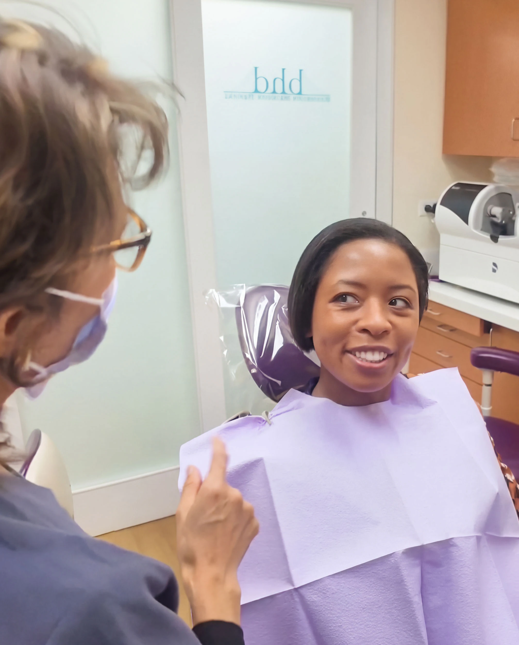 dental patient ready for general checkup