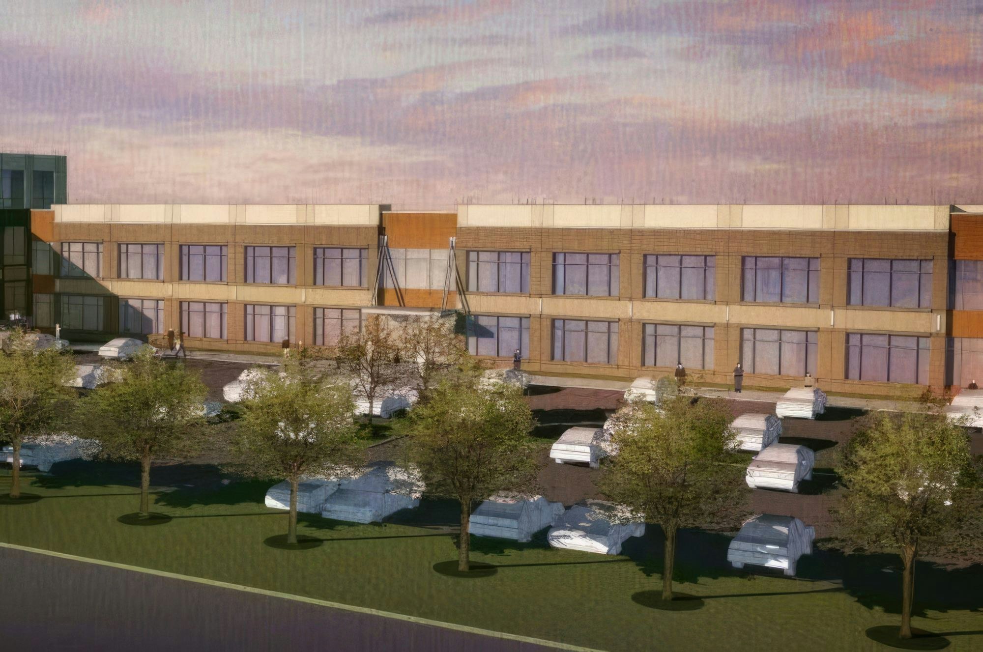 Plano office illustration