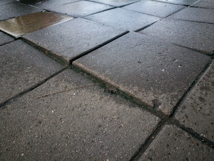 Uneven pavement