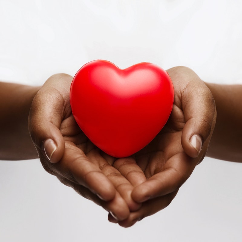 hands holding heart 