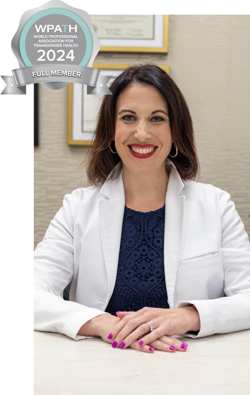 dr constance wearing doctor's coat