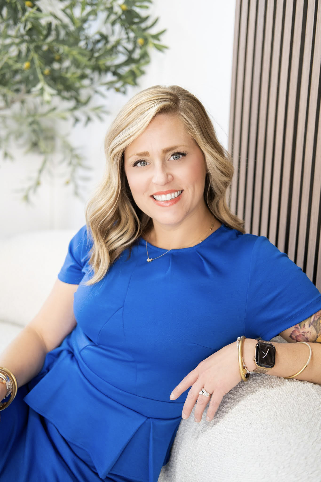 Dr. Weedin wearing doctor's coat