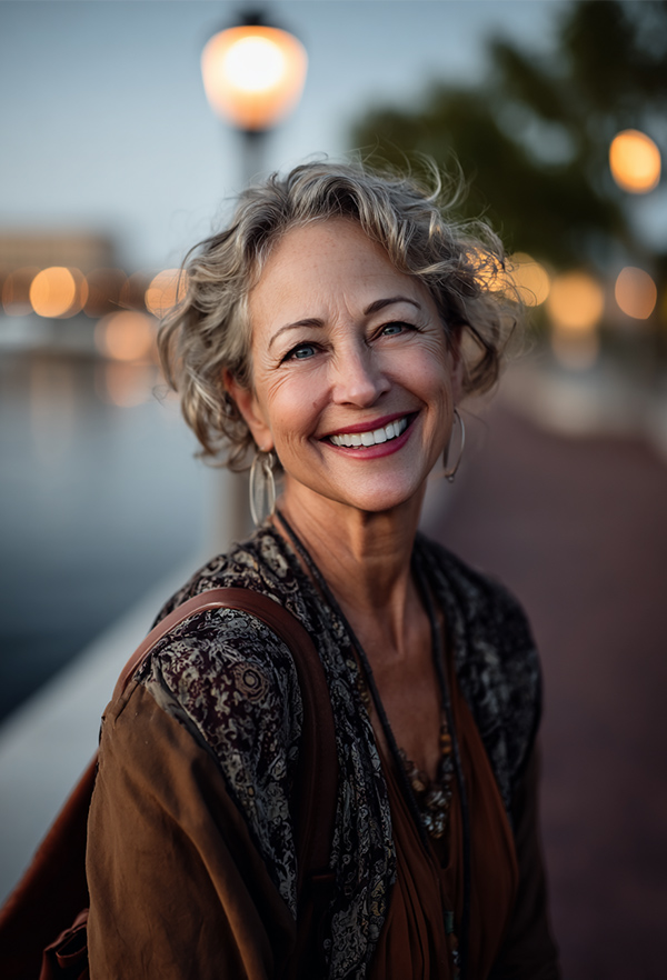 smiling senior woman