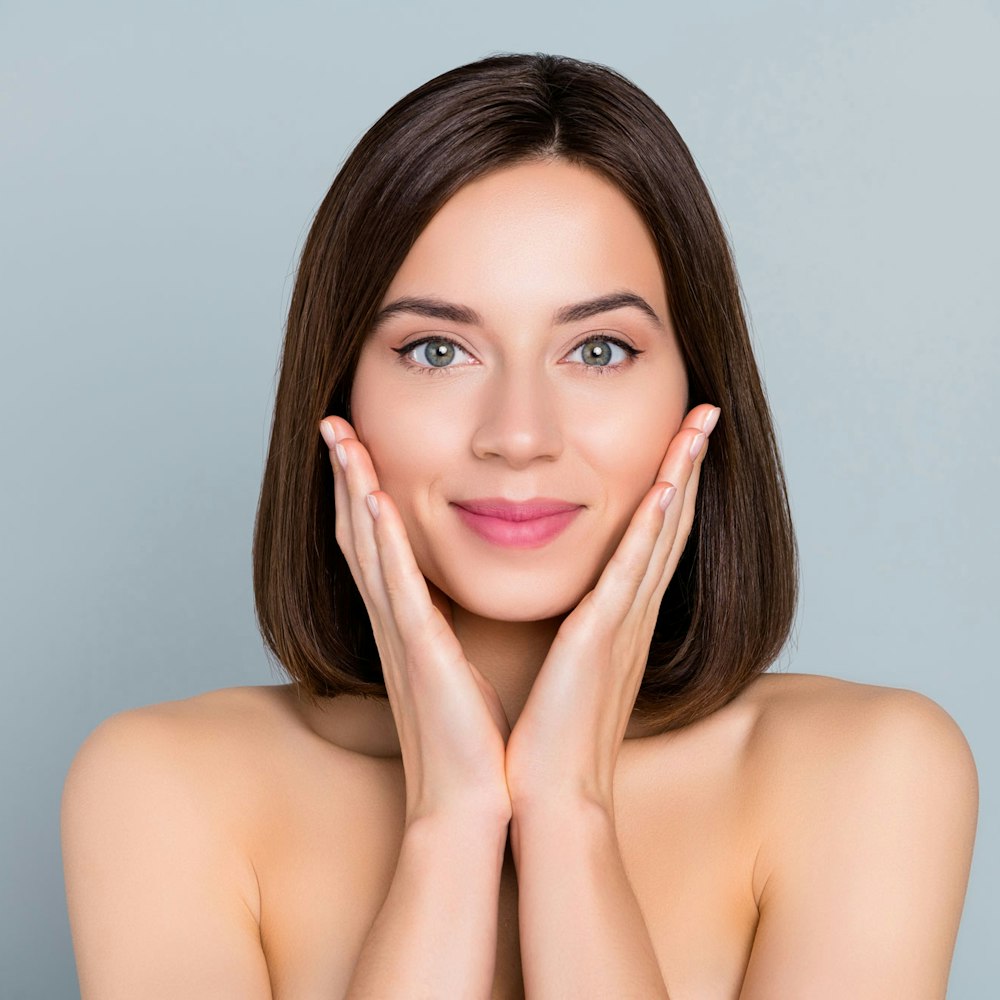 woman with smooth skin