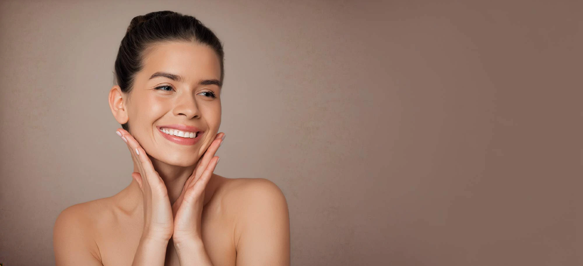 dark haired woman smiling