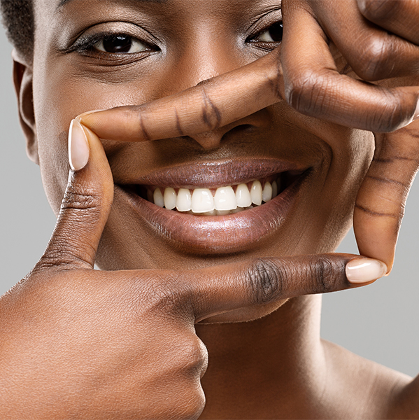 close up of a perfect smile