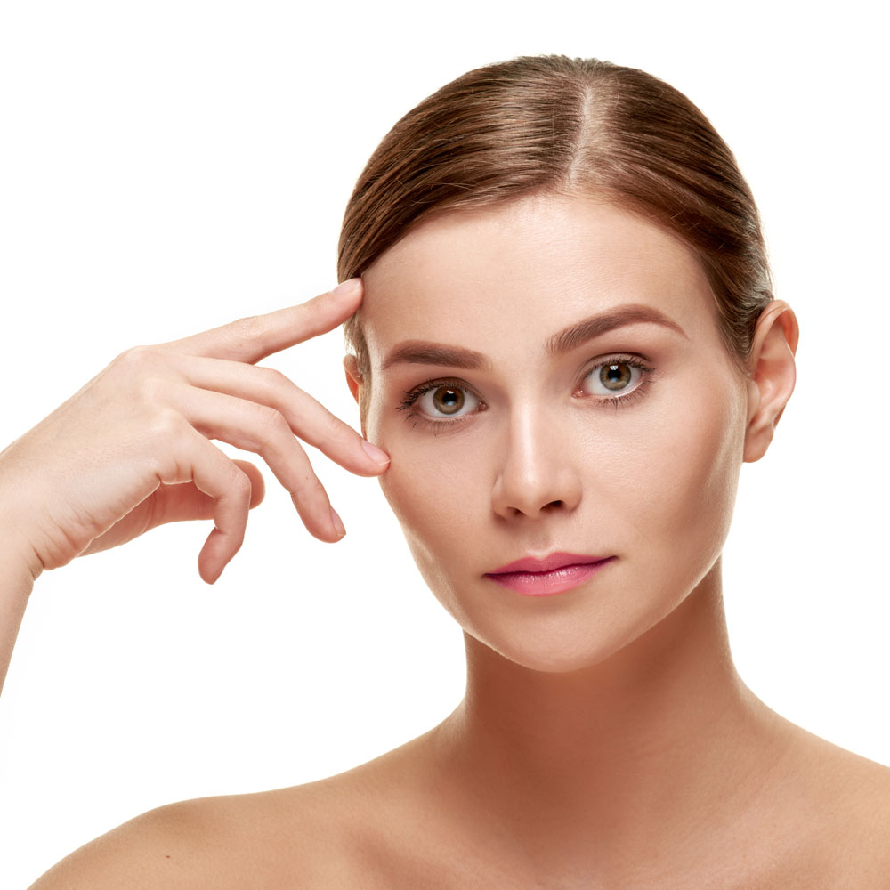 young woman with lively eyes