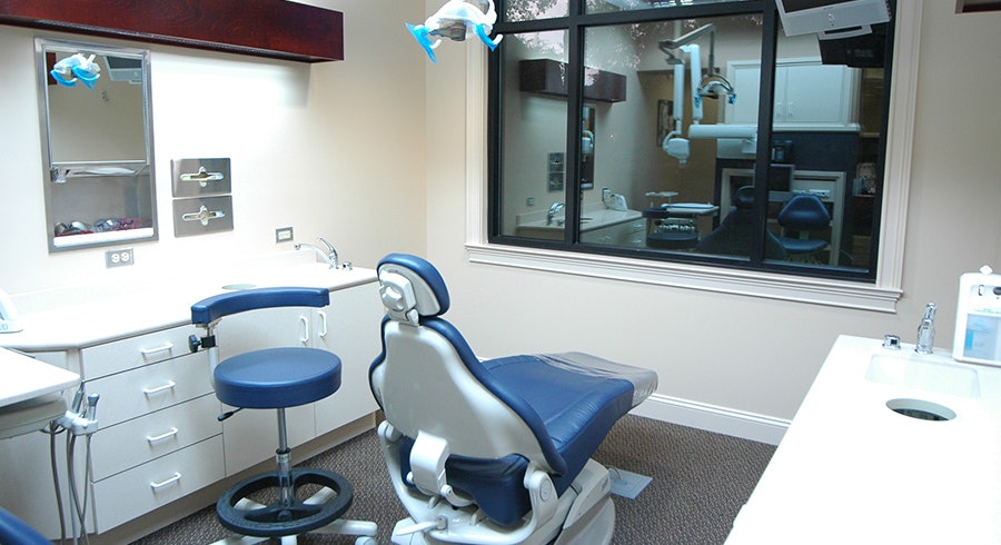 Dental exam room at our Greystone Way office