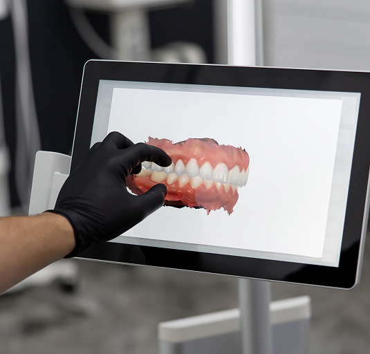 detailed digital model of teeth