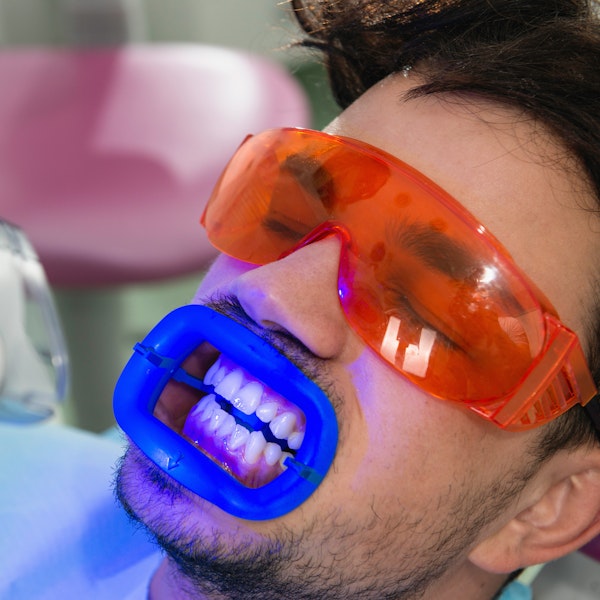 Teeth whitening patient