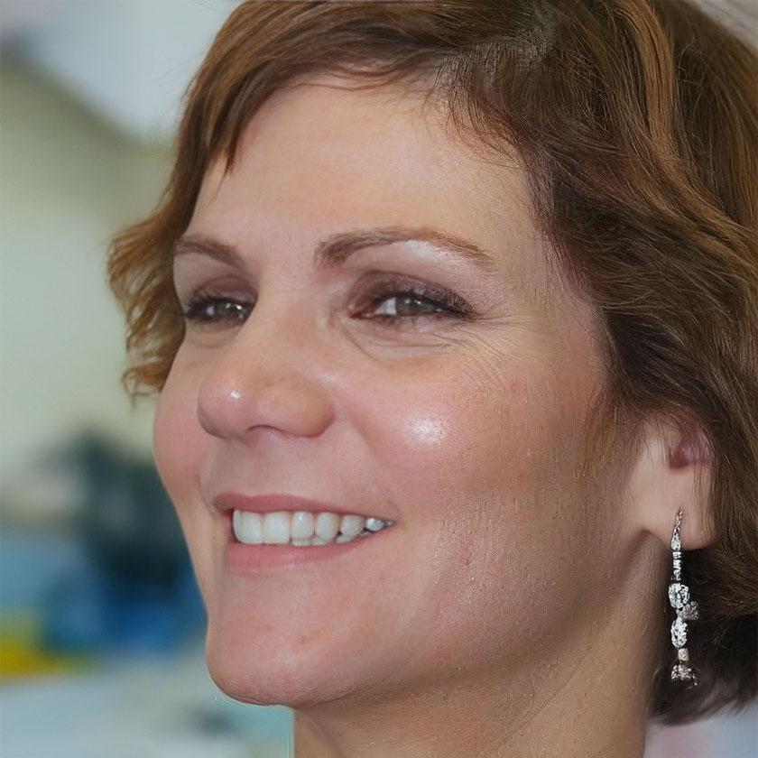 Smile makeover after photo