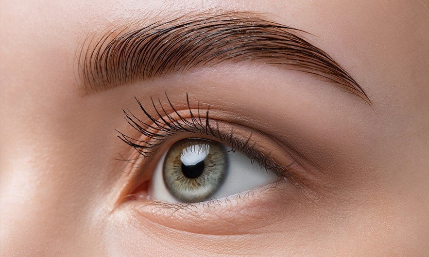 Close up of woman's eye