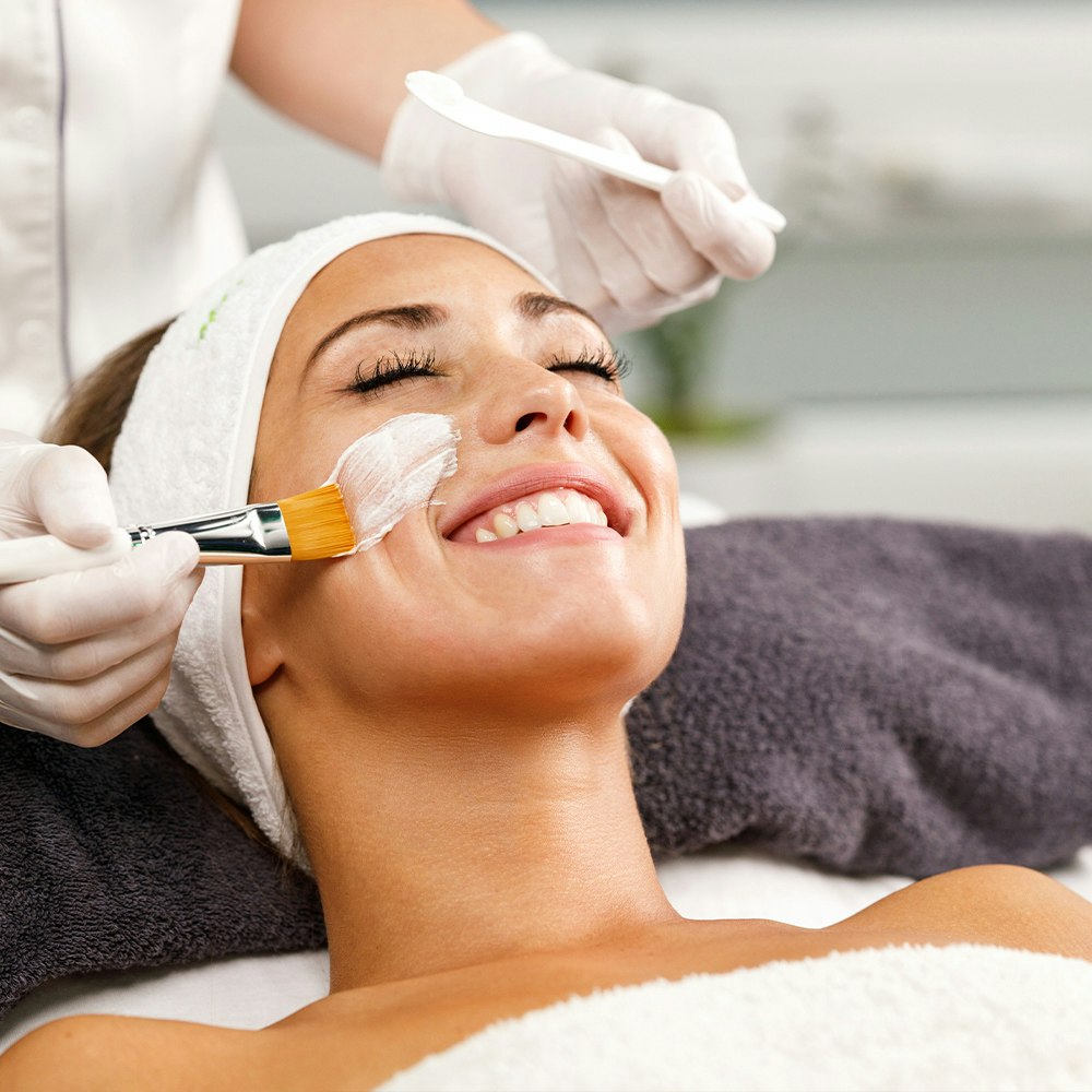 smiling patient at the med spa