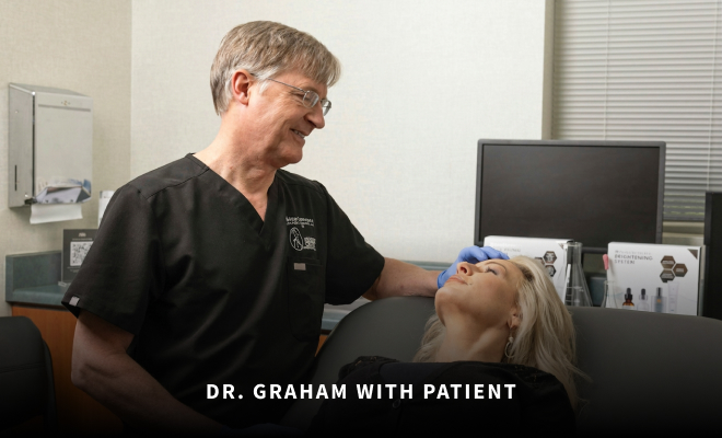 Dr. Graham with patient