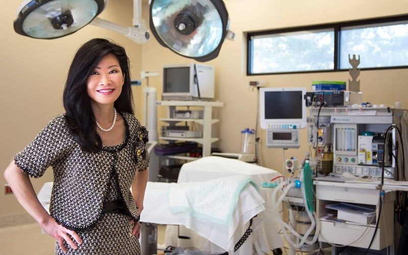 Dr. Yee in operating room
