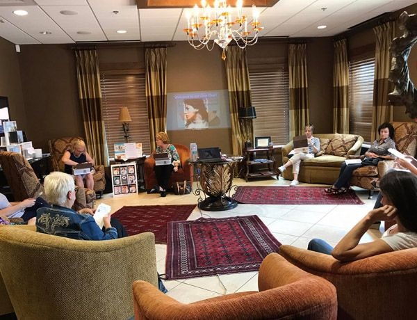 People sitting in a circle