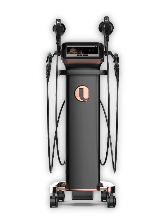 Model in white leotard