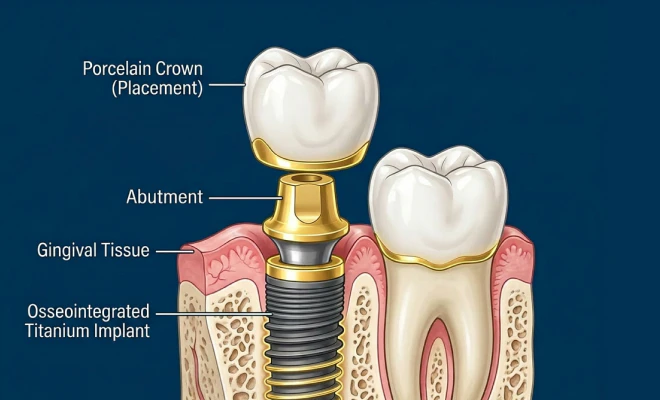dental implant diagram