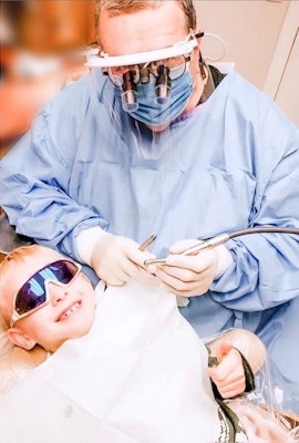 Dr. Heringer with young patient