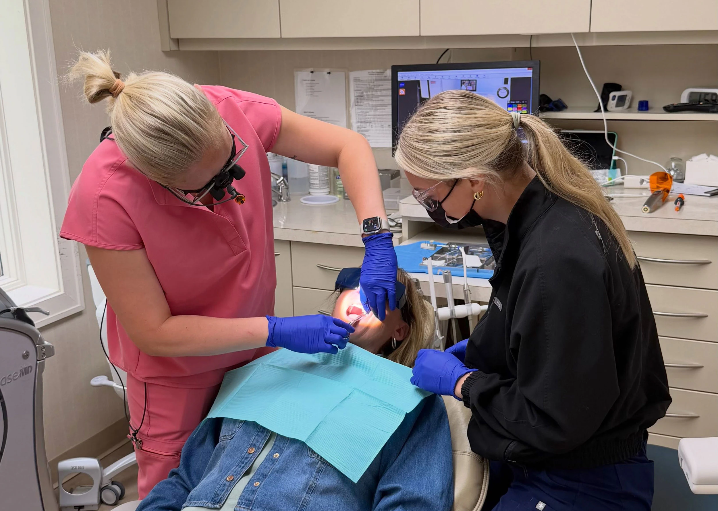 Dr. Kate Hixson with real patient