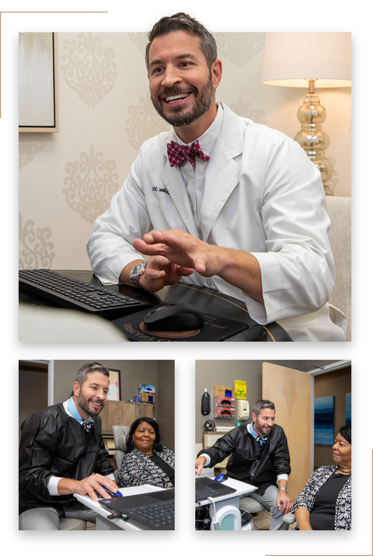 Dr. Collier explaining financing options