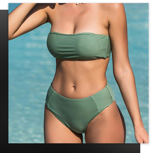 Woman's slim midsection