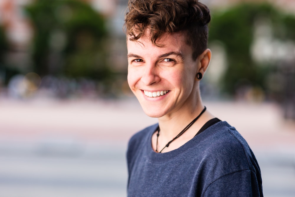 Portrait of a non-binary person