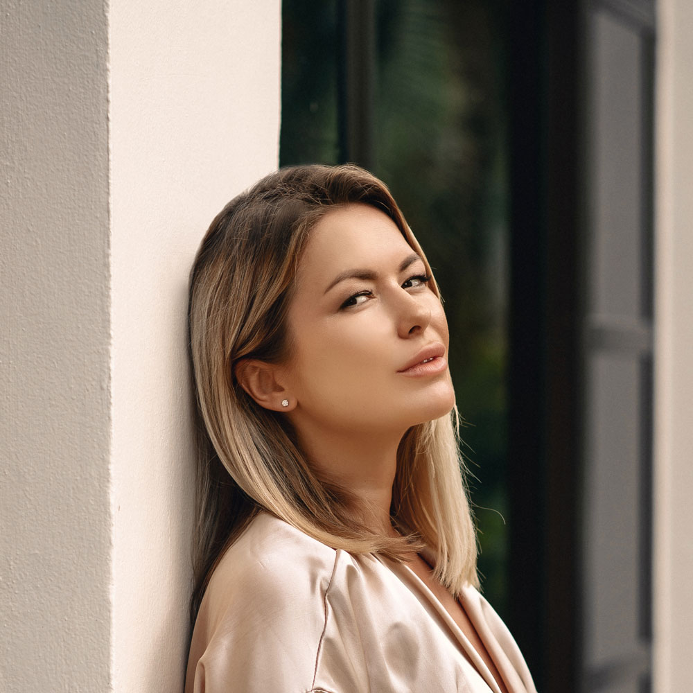 side profile of woman