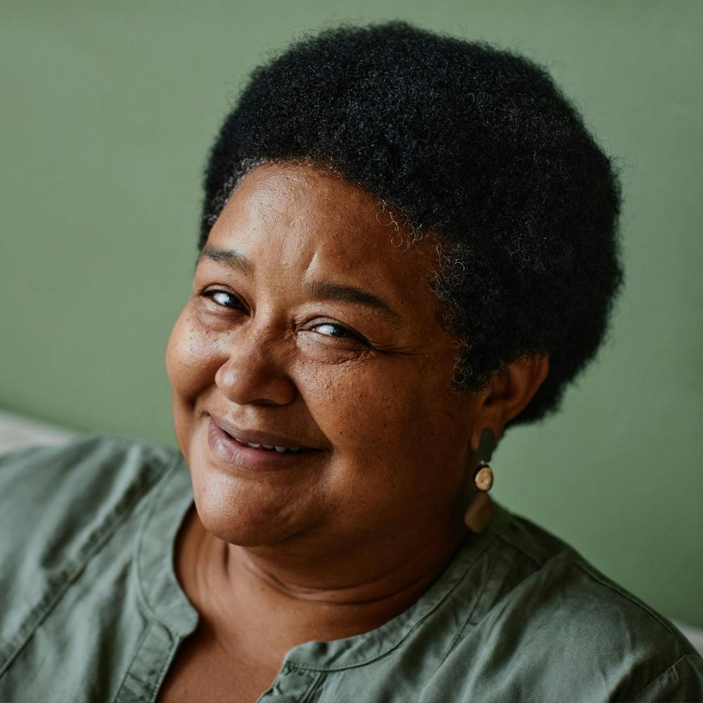 Mature woman smiling