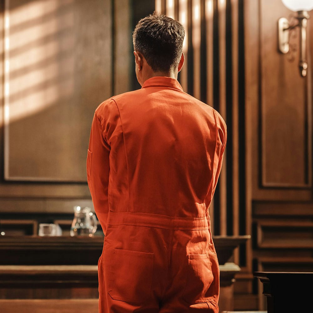 Man accused of burglary in court room