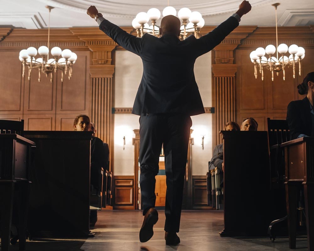 Client raising their hands