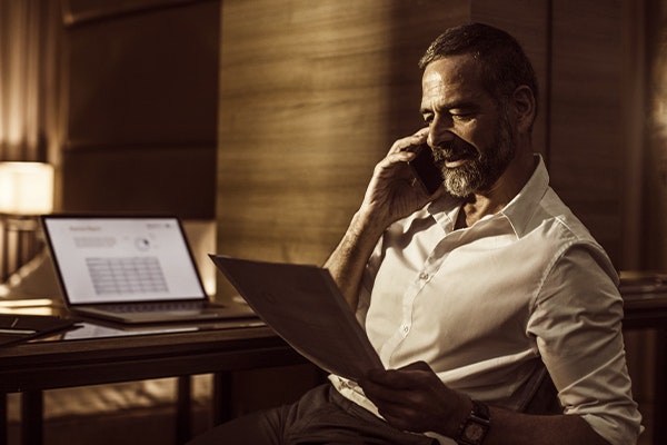 Lawyer shaking hands with client