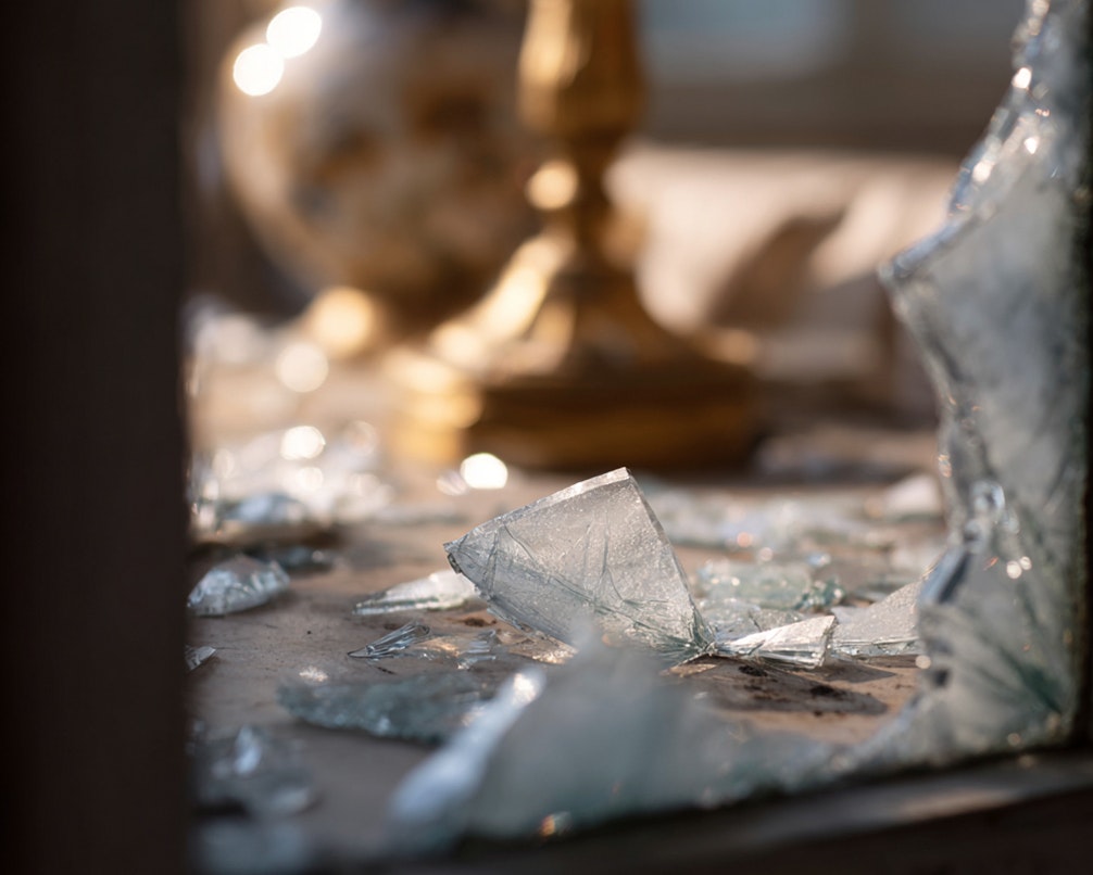 burglar breaking into a home