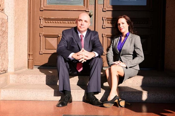 Attorney Jason Trumpler with associate