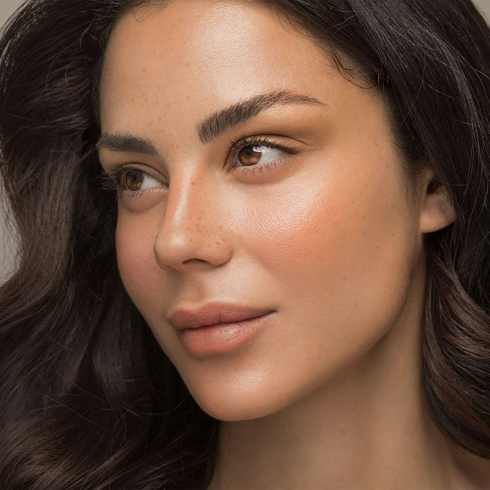 close-up of a woman's face